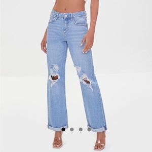 Forever 21 90s Fit Light Denim Jeans